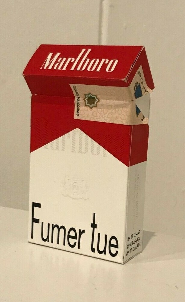 Collectable Rare Arabic Moroccan Marlboro Empty Cigarette Pack Box  Cigarettes