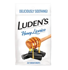 Luden's Soothing Throat Drops, Honey Licorice, 30 ct (Pack of 1)
