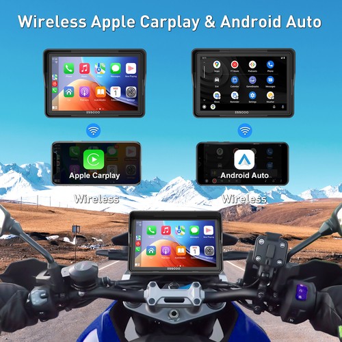 5" Motorcycle GPS Navigator Motorbike Carplay Navigation Waterproof Touch Screen - Picture 9 of 15