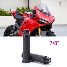 Pair 7/8" 22mm Motorcycle Handlebar Hand Grips For Ducati 1199 899 959 1299