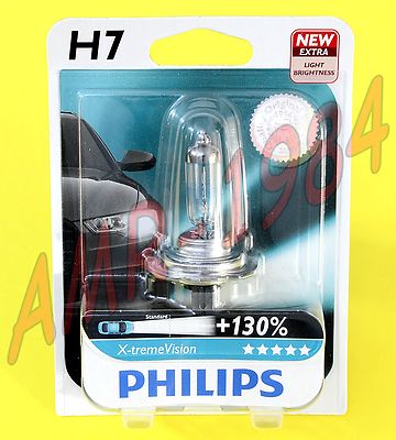 PHILIPS H7 X-TREME VISION 12V 55W 130% Heller 9729 Lampe