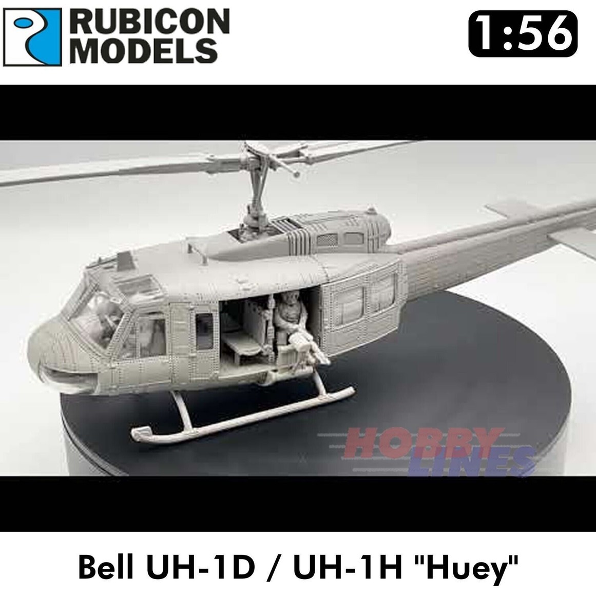 Bell UH-1D UH-1H Huey US Army Military Helicopter 1:56 Rubicon
