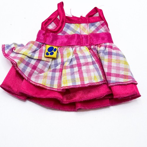 Build a Bear Smallfrys Plaid Pink Dress (Read) - Picture 4 of 7