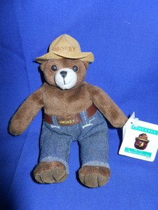 Vintage 1994 Smokey The Bear Plush Kids Preferred Stuffed Animal w
