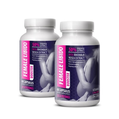 Increase Desire Pills - FEMALE LIBIDO BOOSTER - Stamina 2 Bottle 120 Capsules
