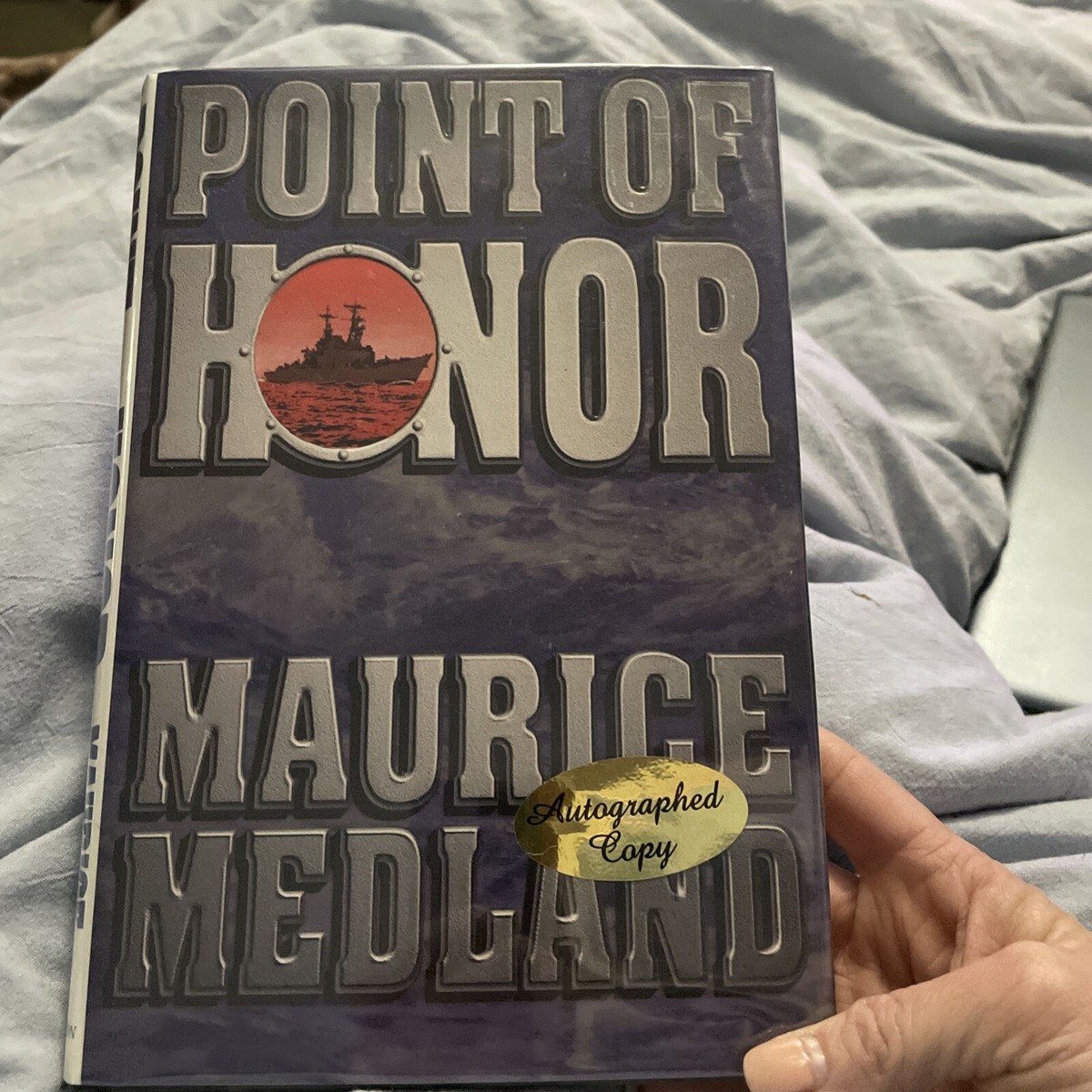 Point of Honor by Maurice Medland (1997, Hardcover) SIGNED