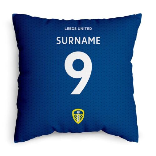 Personalised Leeds United Cushion Birthday Gift Football Fan Washable FC - Picture 1 of 4