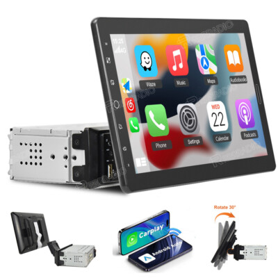 10.1'' Carplay Car Stereo Radio Single 1Din Rotatable Touch Screen Bluetooth MP5