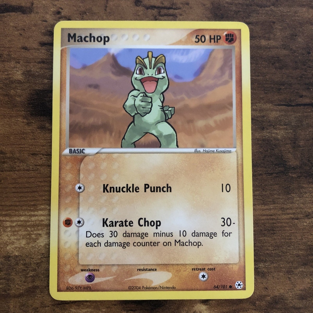 Pokémon TCG Machop EX Hidden Legends 64/101 Regular Common