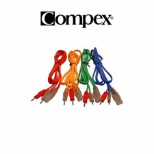COMPEX 681400 Set di 4 cavi a filo 8P PIN per COMPEX SPORT, FITNESS, MEDICOMPEX