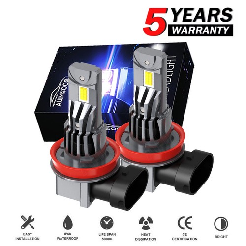 2x H11 H8 H9 LED Fog Light Lamp Bulbs 6000K Super Bright DRL Canbus Error Free