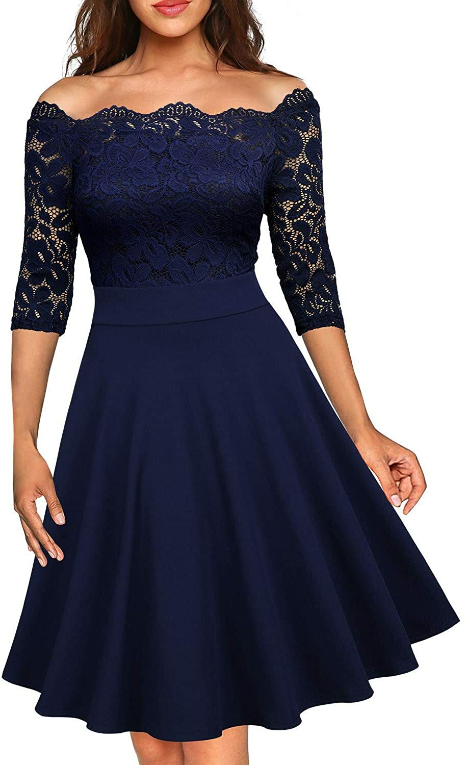 MISSMAY Women's Vintage Floral Lace 