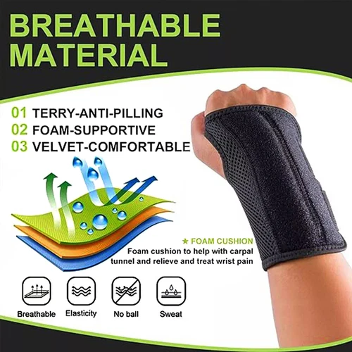 Left Right Wrist Support Brace Splint Carpal Tunnel Hand Sprain Arthritis Injury - Picture 8 of 19