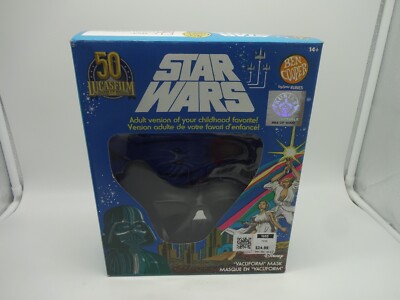 Star Wars Darth Vader Vacuform Mask in Collectors Box New-Adult ((BX11)