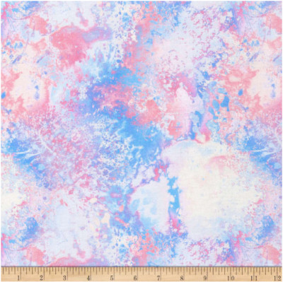 BTY Kaufman Wild Blue SPLATTER Cloud Print 100% Cotton Quilt Fabric by YARD