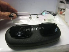 Revolution Eyeglass Frame W/ Magnet sun shade REV703 VABN -SMK  52-17-140 w/case