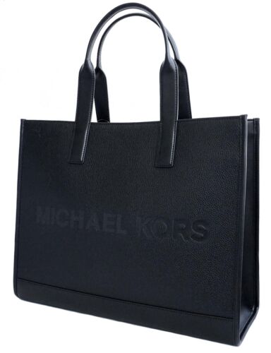Sac Michael Kors sac bandoulière Cooper XL logo structuré cuir mort neuf - Photo 4 sur 15