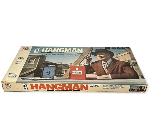 Vintage 1976 Hangman Board Game Vincent Price Milton Bradley Complete w/ Letters