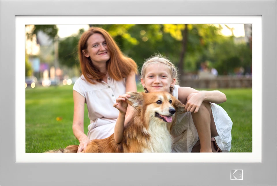 KODAK 11.6 inch Full HD Photo Frame, 32GB Wi-Fi Auto-Rotate Music Video Weather - Image 2 of 4