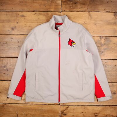Vintage 58 Sport Trainingsjacke XL NCAA Louisville Cardinals grau