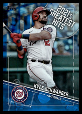2022 Topps Series 1 Kyle Schwarber 2021 Greatest Hits Blue