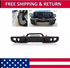 For Wrangler JL Rubicon / Gladiator 2018-2023 Steel Front Bumper Kit 10th Style