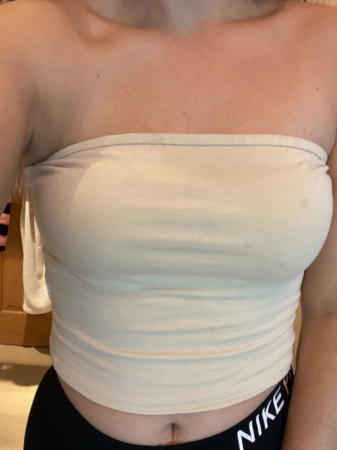 pastel yellow tube top