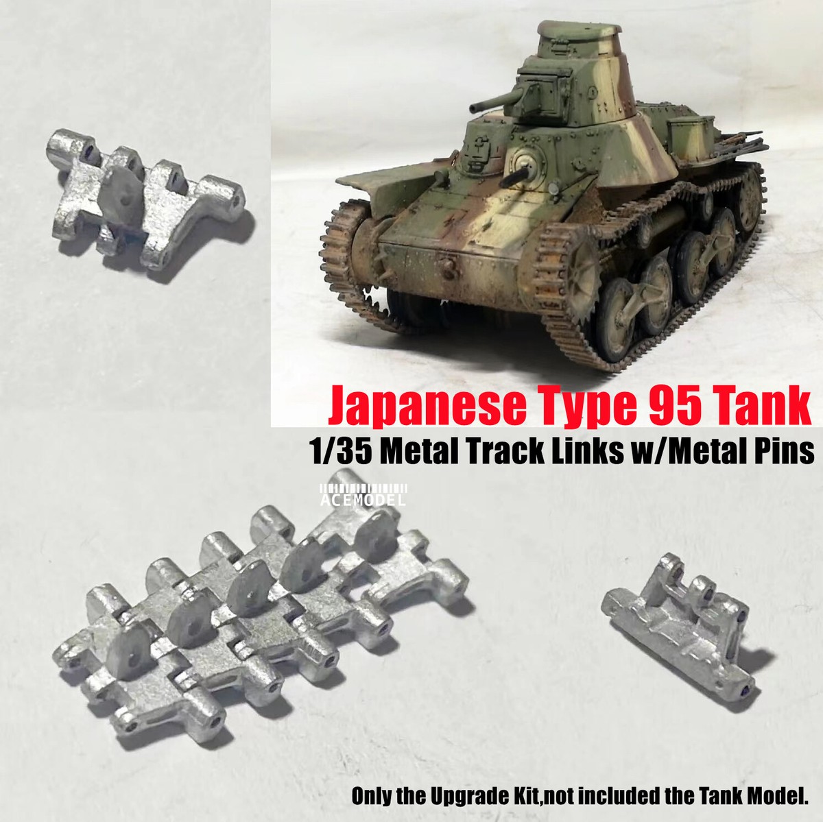 1/35 IJA Japanese Type 95 Ha-Go Light Tank Metal Tracks Set Fits