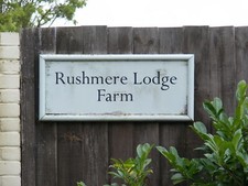 Photo 12x8 Rushmere Lodge Farm sign A1094 Aldeburgh Road c2011