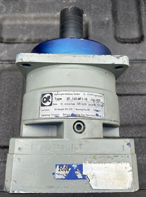Rebuilt Wittenstein Alpha Getriebebau SP140-MF1-10-141-000 10:1 Gear Reduction