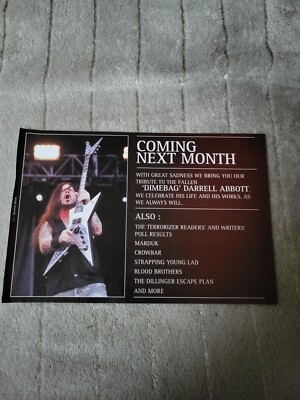 TPGM2 WERBUNG 5X8 ''DIMEBAG'' DARRELL ABBOTT