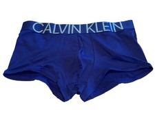 Calvin Klein Men's NB1702471 Statement 1981 Micro Low Rise Trunk Blue Size XL