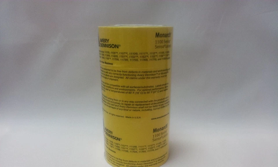 AVERY DENNISON 20.000 Monarch Paxar 1131 Preispistoletiketten gelb permanent Preisetikett