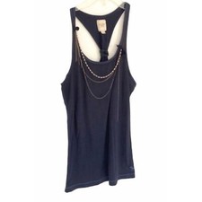Abercrombie  Fitch Navy Racerback Tank