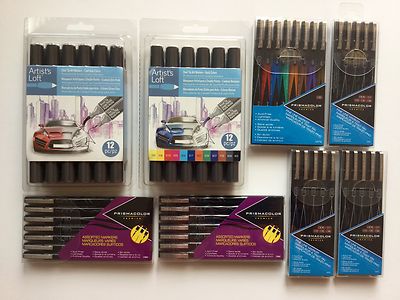 New Set Of 61 Prismacolor And Artists Loft Markers