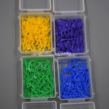 Dental Disposable Plastic Wedge With Holes Round Stern 4 Sizes Wave Poly-Wedge