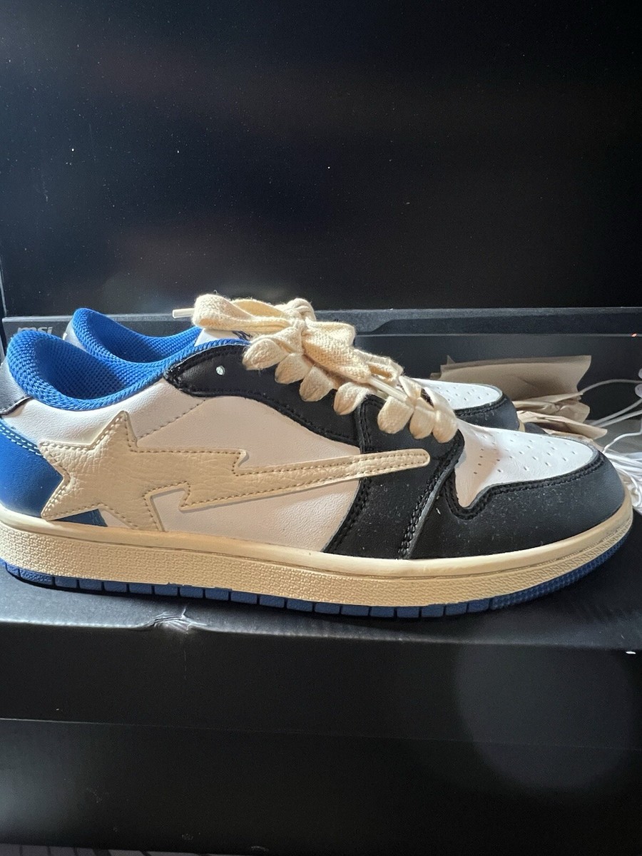 Indigo Studios V2 Size 7.5 Custom Travis Scott Fragsta Inspired