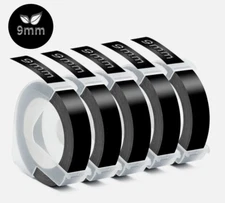 5PK Label Replace for Dymo 3D 9mm Plastic Embossing Tape Xpress Label Maker 3/8"