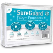 Set Of 2 KING Pillow Protectors -100 Waterproof, Bed Bug Proof, Hypoallergenic