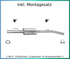 Mittelschalldämpfer für Renault Clio II / Thalia I 1.4 1.6 Auspuff Montagesatz