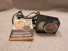 Vintage DeJur-Amsco Corp. Photoelectric Exposure Meter w/Booklet UNTESTED