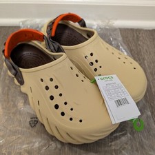Crocs Echo Clog Sesame Unisex Men's 10 Slip On Comfort 207937-0HX