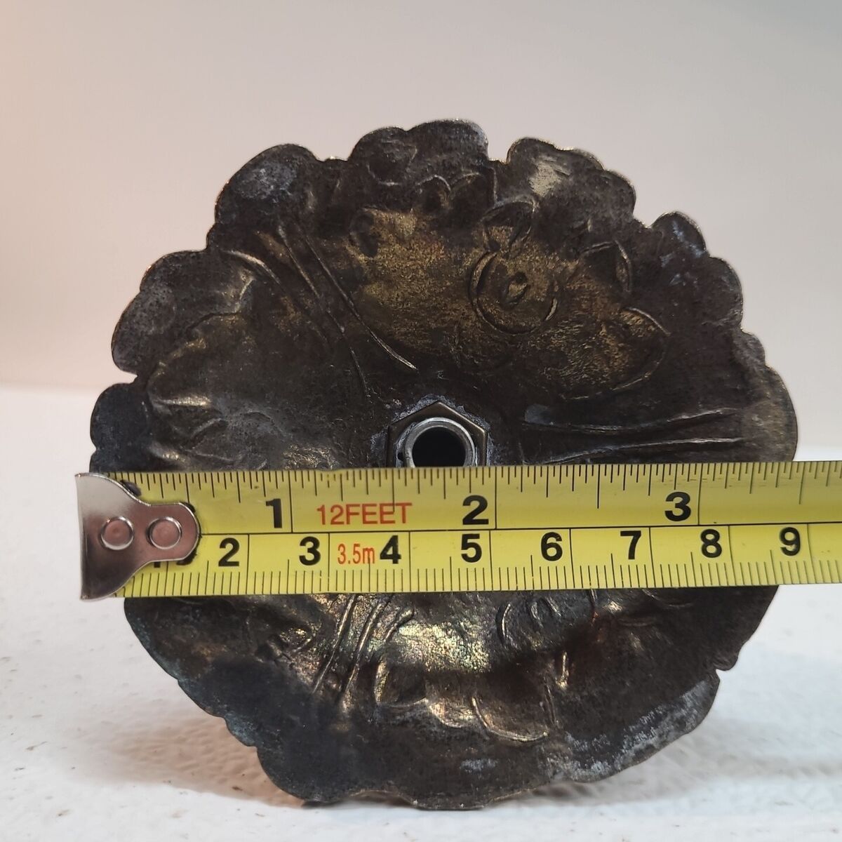 Salvaged Vintage Oriental Mythical Koi Fish Figure Solid Salvaged Vintage Oriental Mythical Koi Fish Figure Solid