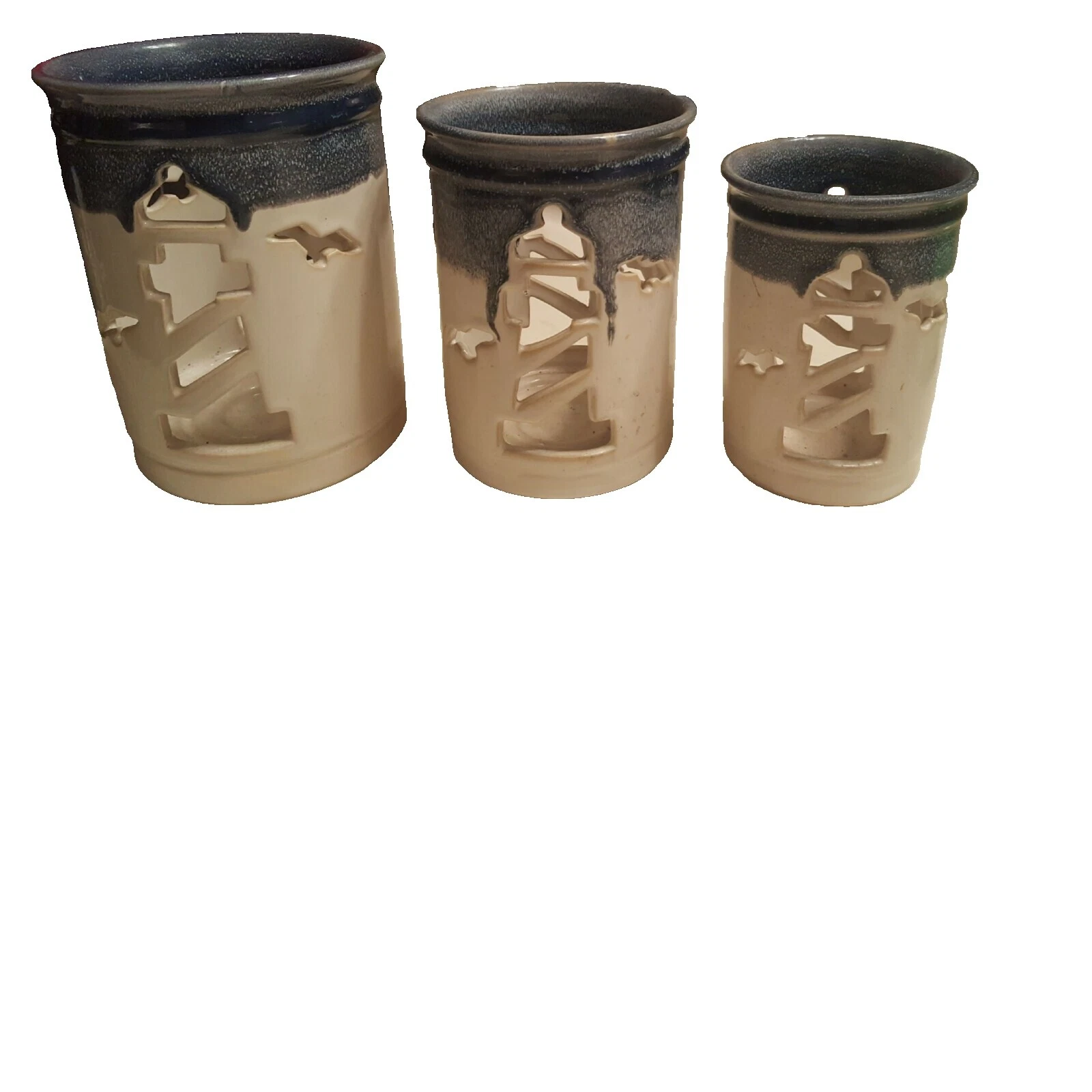 Stoneware Contemporary Candle Lanterns