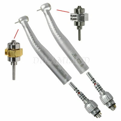 SENZA MARCA Turbina dentista LED Fiber Optic High Speed Handpiece 6-H Quick Coupler