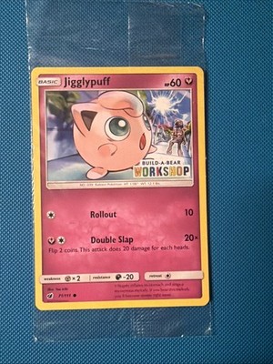 Jigglypuff Build-A-Bear Workshop Pokemom TCG Promo Sealed/NM