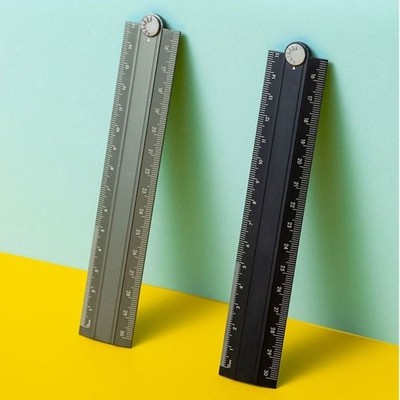 Simple Style Klapplineal 15cm 30cm Metall Schreibwaren Lineal Aluminiumlegierung