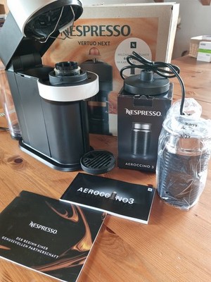Nespresso VertuoNext Basic ENV 120.W Kapselmaschine - Weiß mit Milchaufschäumer