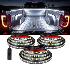 3Pcs 60 Inch Truck Bed Lights, 6000K White Waterproof LED Truck Bed Lights