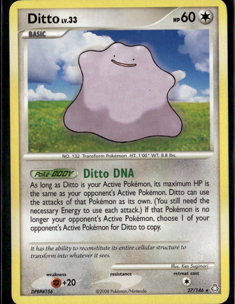 Ditto Rare Legends Awakened 27/146 Colorless Normal Pokemon Card